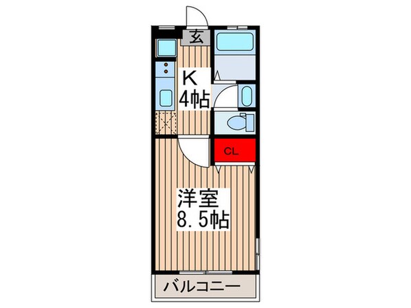 笹野ハイツの物件間取画像